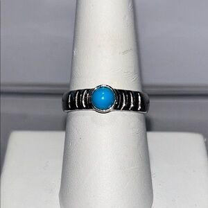 NWOT Gem Insider Sterling Silver Sleeping Beauty Turquoise Designer Ring